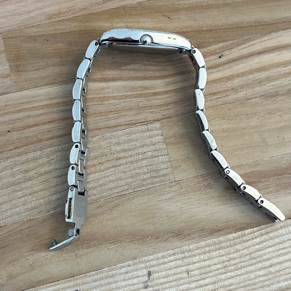 Citizen Eco-Drive Ladies Watch Silhouette Genuine Diamond, Pearl Dial Blue Hands - Picture 8 of 12